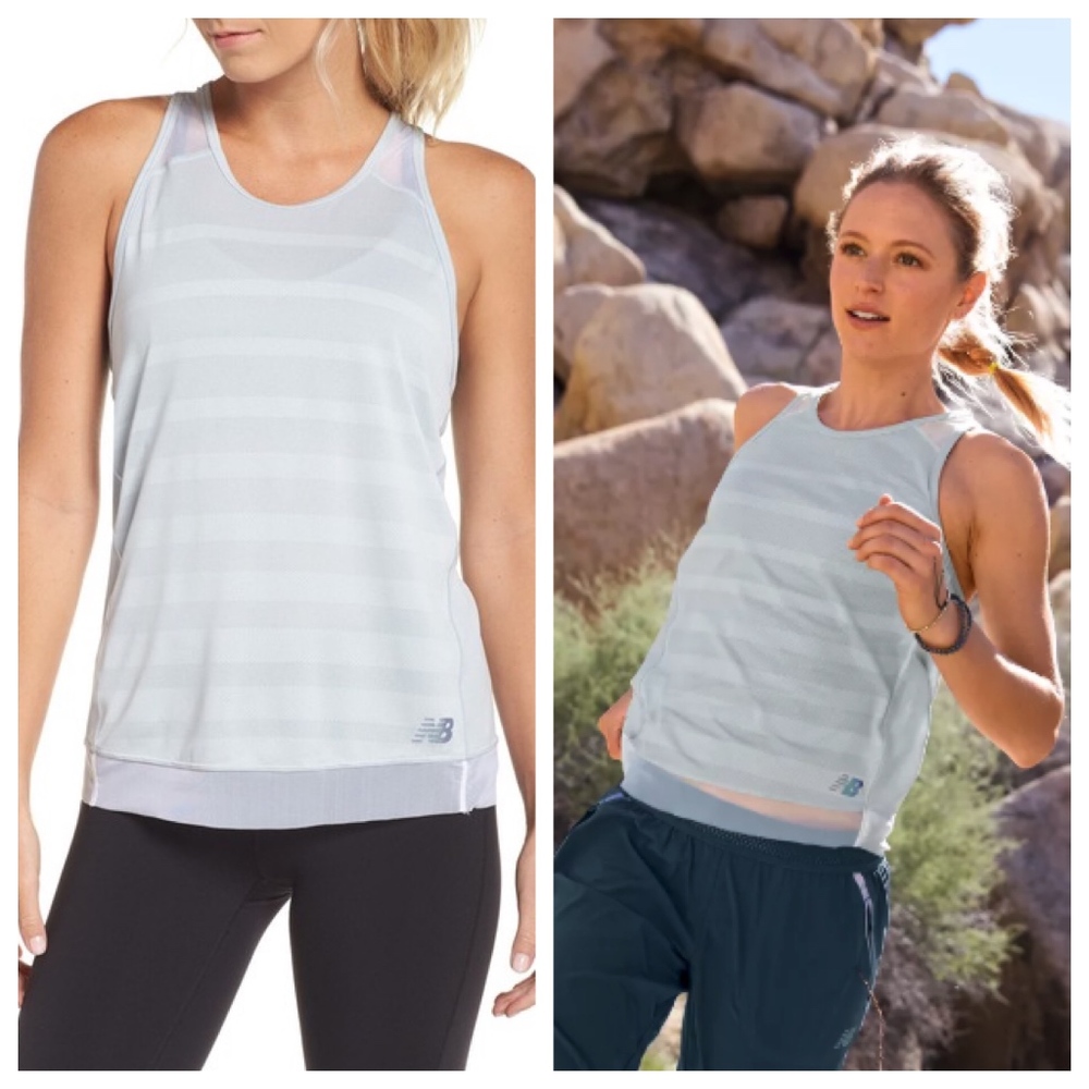 New Balance tank, white, M